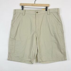 Carhartt Tan Canvas 10" Inseam Loose Fit Utility Work Shorts Men's 42‎ NEW NWT